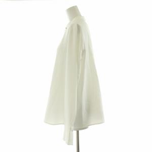 PLST シャツ ブラウス 長袖 M ホワイト 12-2308020 /NQ MU