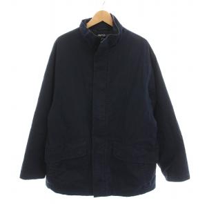 中綿ジャケット スタンドカラー ジップアップ アウター L 紺 JR-RL-BA3330 /YM MU