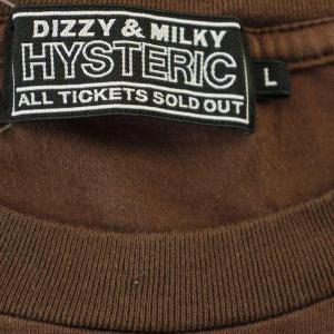 HYSTERIC GLAMOUR Hysteric DIZZY＆MILKY Tシャツ 02241CT34 半袖 L 茶 ブラウン /G BM