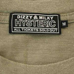 HYSTERIC GLAMOUR Hysteric DIZZY＆MILKY Tシャツ 02243CT04 半袖 バックプリント M カーキ
