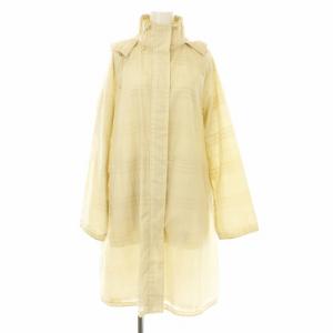 ジャケット パーカー ロング 裏地チェック柄 ベージュ F0700-999