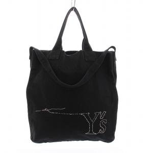 ヨウジヤマモト トートバッグ 2WAY ショルダーバッグ キャンバス 黒 YJ-I01-090 /YM