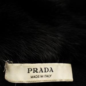 PRADA ミンクファー ロングコート 38 ブラック
