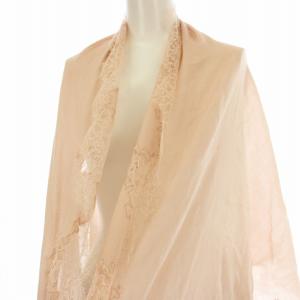 ストール レース スカーフ 花柄 ピンク /G BM