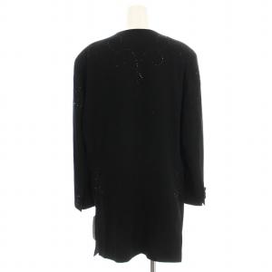 伊太利屋 ラインストーン ノーカラージャケット 493042 ジャケット 11 黒 ブラック /G BM