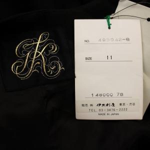 伊太利屋 ラインストーン ノーカラージャケット 493042 ジャケット 11 黒 ブラック /G BM