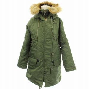 N-3B フライトジャケット 6252053 ミリタリー ジャケット フード ボア S カーキ /G BM