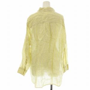 23区 23SS LIBECO MY STANDARD リネン シャツ BL26SM0506 ストライプ 大きめ