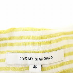 23区 23SS LIBECO MY STANDARD リネン シャツ BL26SM0506 ストライプ 大きめ