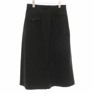 COMME des GARCONS COMME des GARCONS AD2012 台形スカート ミモレ ロング ジップフライ ウール S 黒 ブラック RU-S032 /KU