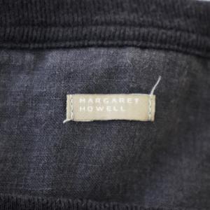 MARGARET HOWELL リネン ワンピース 589-7157003 半袖 ヒザ下 麻 F ネイビー 紺 /G BM