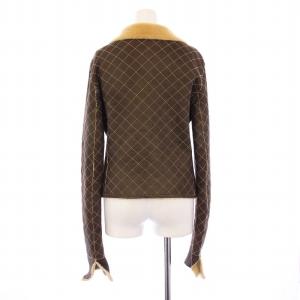 CHANEL  P23916V01629 04A ムートンジャケット キルティング ココマーク 38 ブラウン