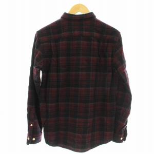 THE NORTH FACE ウール ネルシャツ NR61509 チェック 長袖 シャツ S ボルドー /G MU