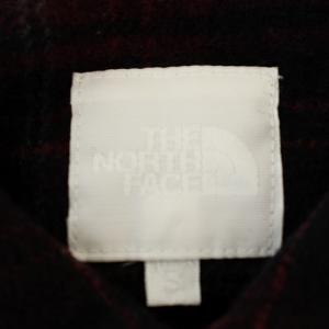 THE NORTH FACE ウール ネルシャツ NR61509 チェック 長袖 シャツ S ボルドー /G MU