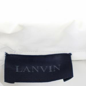 LANVIN 半袖 シャツ 38 白 グレー /G BM