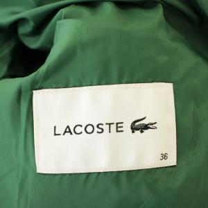 LACOSTE ダウンジャケット BF2460 ナイロン バイカラー 36 ネイビー 緑 /G MU