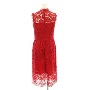 kate spade new york ワンピース ミモレ ロング ノースリーブ 総レース 2 赤 レッド NJMU7923 /KU BM