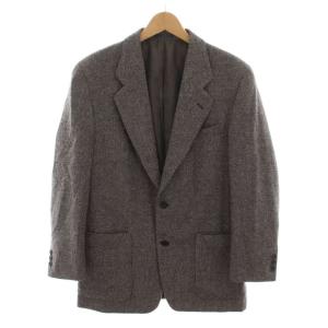 HOMME テーラードジャケット ウール混 アウター 46 グレー 黒 BRNSLA0023 /YM BM
