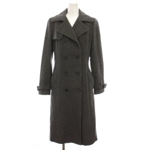 カシミヤコート ロング アウター 36 グレー 17627-13-91-360 /YM