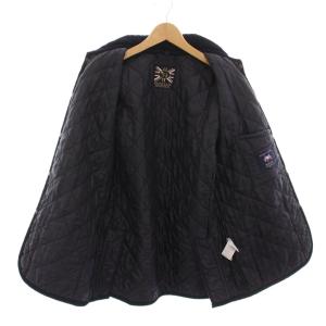 LAVENHAM キルティングジャケット ストライプ 中綿 アウター 38 M 紺 LVH-16-A019 /YM BM