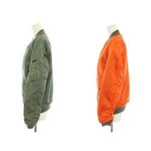 AVIREX MA-1 フライトジャケット アウター リバーシブル M カーキ オレンジ 6262055 /YT MU