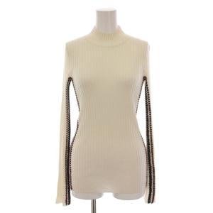 セーター ニット ハイネック 長袖 アイボリー /YM BM