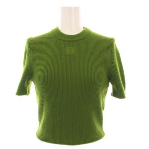 23SS CROPPED SHORT SLEEVE KNIT アナグラム刺繍