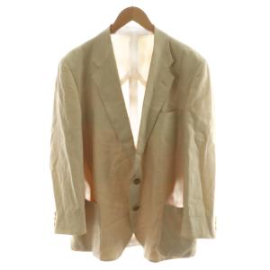 ヴィンテージ テーラードジャケット 2B リネン L ベージュ BBR31-262-40