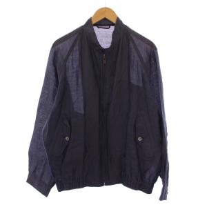 ヴィンテージ ブルゾン リネン ナイロン LA ネイビー