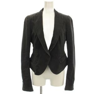 テーラードジャケット NGI66T13 一つボタン S 黒 ブラック /G BM