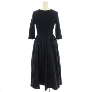 Apuweiser-riche 2WAY ドッキングワンピース 22166860 ワンピース ロング ニット切替 1 ネイビー 紺 /G