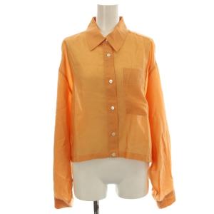 25SS 2WAYクロップドシャツ GGZ1051504A0009 長袖 シャツ ブラウス F オレンジ