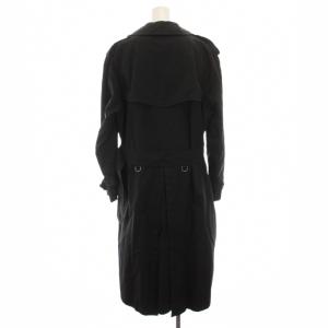 BURBERRY LONDON トレンチコート ロング 裏地チェック アウター 黒 BBB17-378-09 /YM MU
