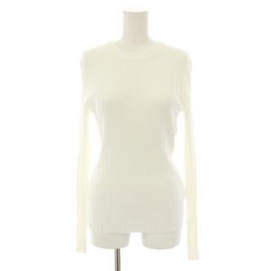 ワイドリブニット セーター クルーネック 長袖 F 白 ホワイト GGZ1051105A0005 /YT