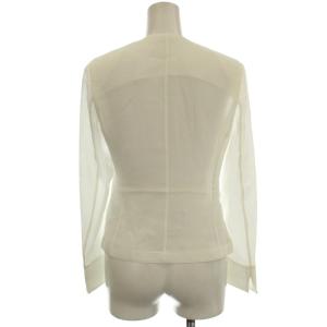 EPOCA ノーカラージャケット M5E58-395-01 薄手 38 白 ホワイト /G MU