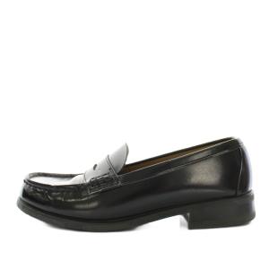 HARUTA コインローファー エナメル 25.5cm 黒 ブラック MC8D 4505 /YT MU