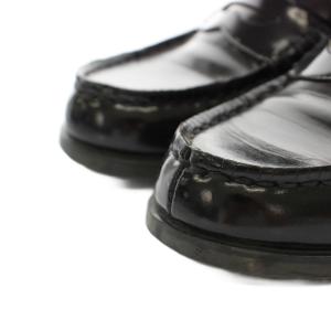 HARUTA コインローファー エナメル 25.5cm 黒 ブラック MC8D 4505 /YT MU