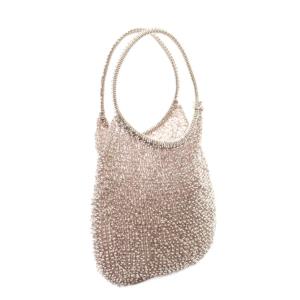 ANTEPRIMA ワイヤーバッグ ハンドバッグ PVC ピンクシルバー /YT BM