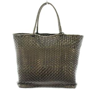 イントレッチオ トートバッグ ワイヤーバッグ バッグインバッグ付き PVC 茶 ブラウン /YT BM