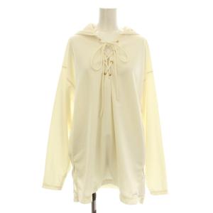 レピドス Lepidos ラッシュガード パーカー 長袖 プルオーバー レースアップ F 白 ホワイト