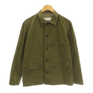 シャツジャケット ブローチ付き コットン 38 カーキ 1701213 /KU BM