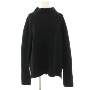 21AW ハイネックプルオーバー ニット セーター 長袖 カシミヤ混 黒 ブラック 21080900700030