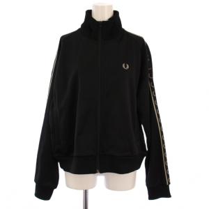 トラックジャケット ジップアップ ロゴ刺繍 UK10 ブラック FZ6369 /BM BM