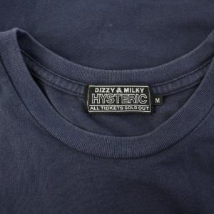HYSTERIC GLAMOUR 24SS HYSTERIC JEANS Tシャツ カットソー 半袖 プリント M ネイビー 02241CT30