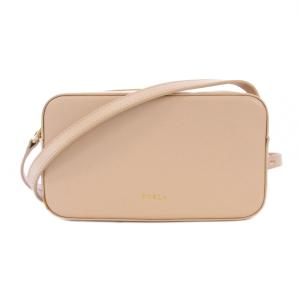 ブロック ミニ クロスボディバッグ ショルダーバッグ レザー ピンクベージュ /BM MU