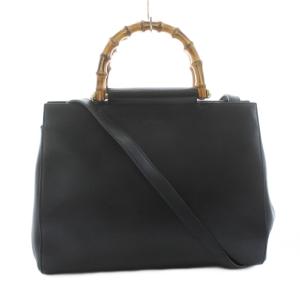 バンブー ニムフェア ミディアム ショルダーバッグ 2WAY ブラック 453766