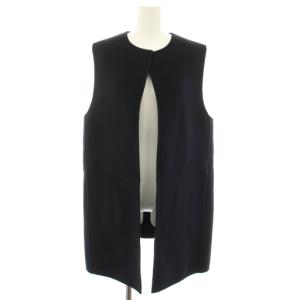 ウールダブルフェイスロングウエストコート WOOL DOUBLE FACE LONG WAISTCOAT