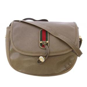 ショルダーバッグ シェリーライン レザー ブラウン /TK OH MU