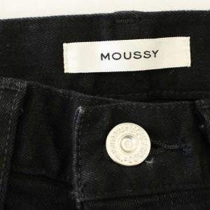 MOUSSY デニムパンツ フレア パンツ 24 黒 ブラック 0101SA12-3401 /G BM