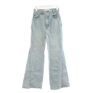 24SS Sustainableストレッチフレアデニムパンツ ジーンズ ジーパン Gパン 0 水色 ライトブルー